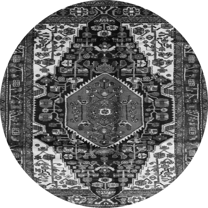 Machine Washable Persian Gray Traditional Rug, wshtr348gry