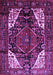 Machine Washable Persian Purple Traditional Area Rugs, wshtr348pur