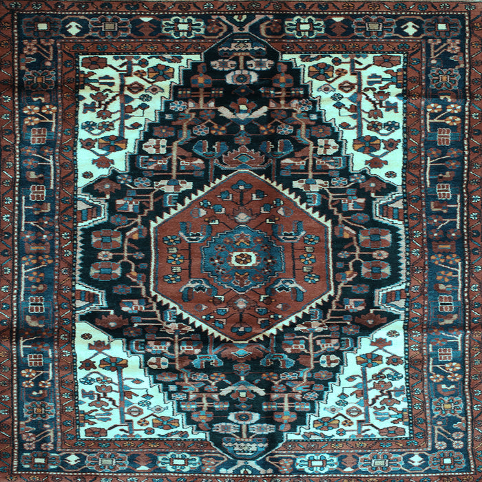 Square Persian Light Blue Traditional Rug, tr348lblu