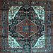 Square Persian Light Blue Traditional Rug, tr348lblu