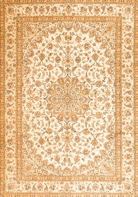 Medallion Orange Traditional Rug, tr3490org