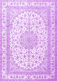 Medallion Purple Traditional Rug, tr3490pur