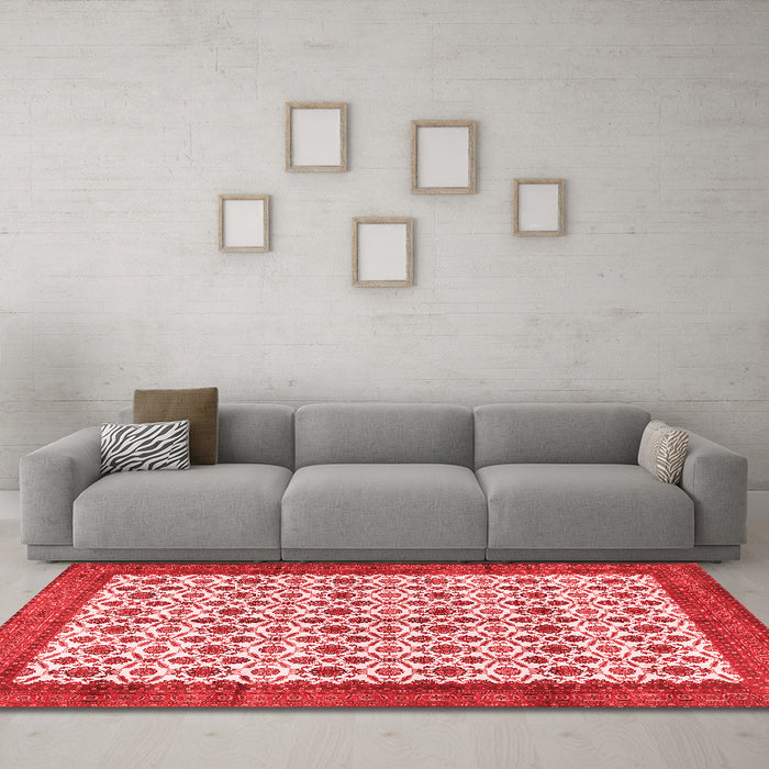 Traditional Red Washable Rugs