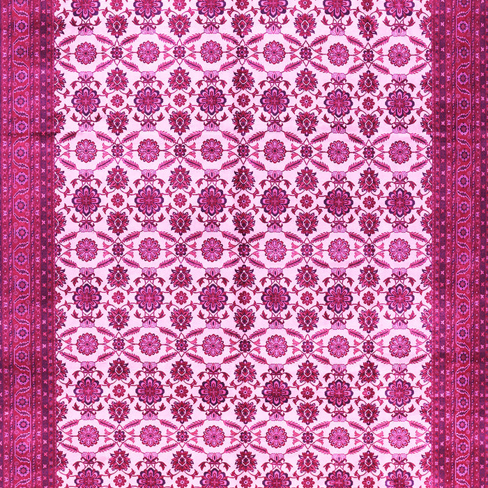 Machine Washable Persian Pink Traditional Rug, wshtr3491pnk