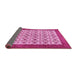 Sideview of Persian Pink Traditional Rug, tr3491pnk
