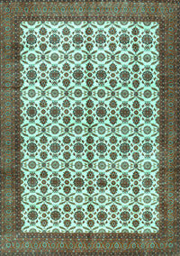 Persian Turquoise Traditional Rug, tr3491turq