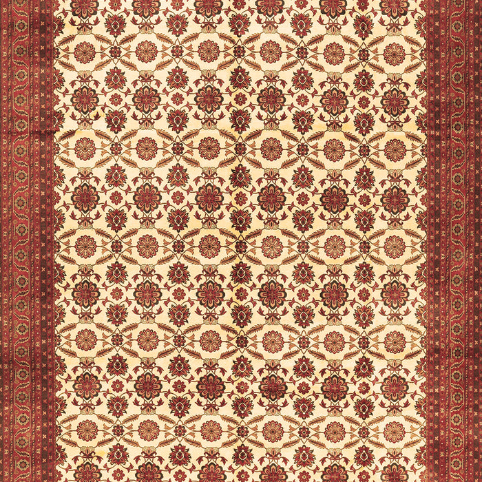 Machine Washable Persian Brown Traditional Rug, wshtr3491brn