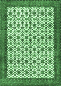 Persian Emerald Green Traditional Rug, tr3491emgrn