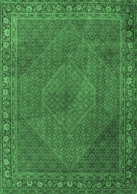 Persian Emerald Green Traditional Rug, tr3492emgrn