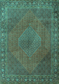 Persian Turquoise Traditional Rug, tr3492turq