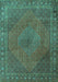 Persian Turquoise Traditional Rug, tr3492turq