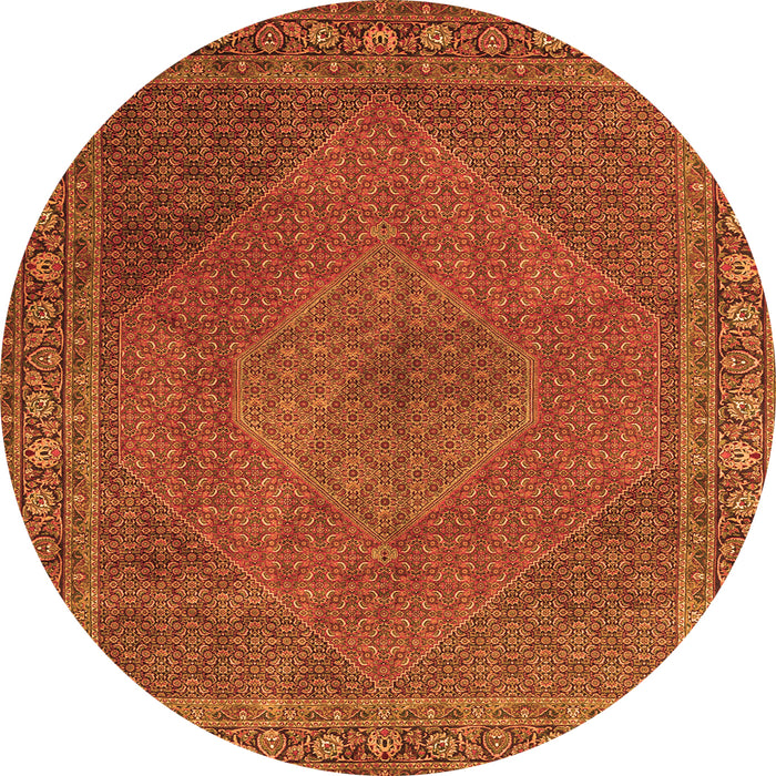 Square Persian Orange Traditional Rug, tr3492org