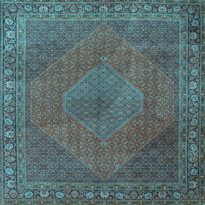 Square Persian Light Blue Traditional Rug, tr3492lblu