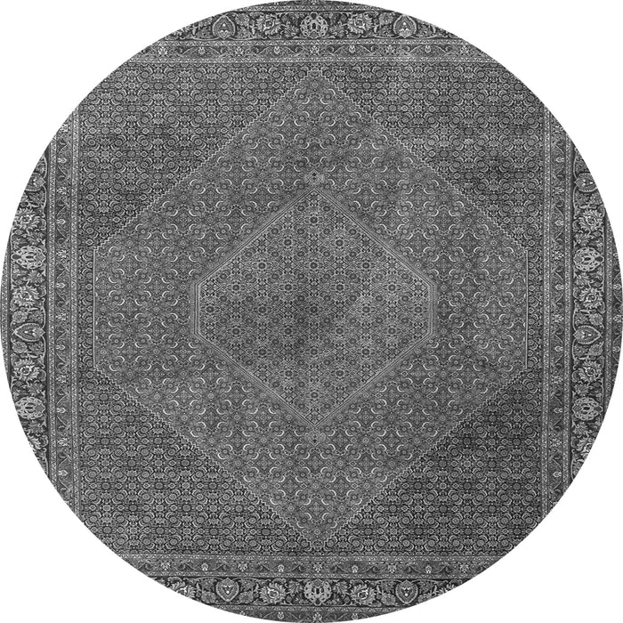 Machine Washable Persian Gray Traditional Rug, wshtr3492gry