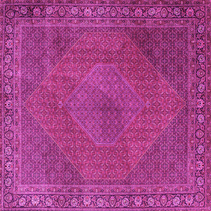 Square Machine Washable Persian Pink Traditional Rug, wshtr3492pnk
