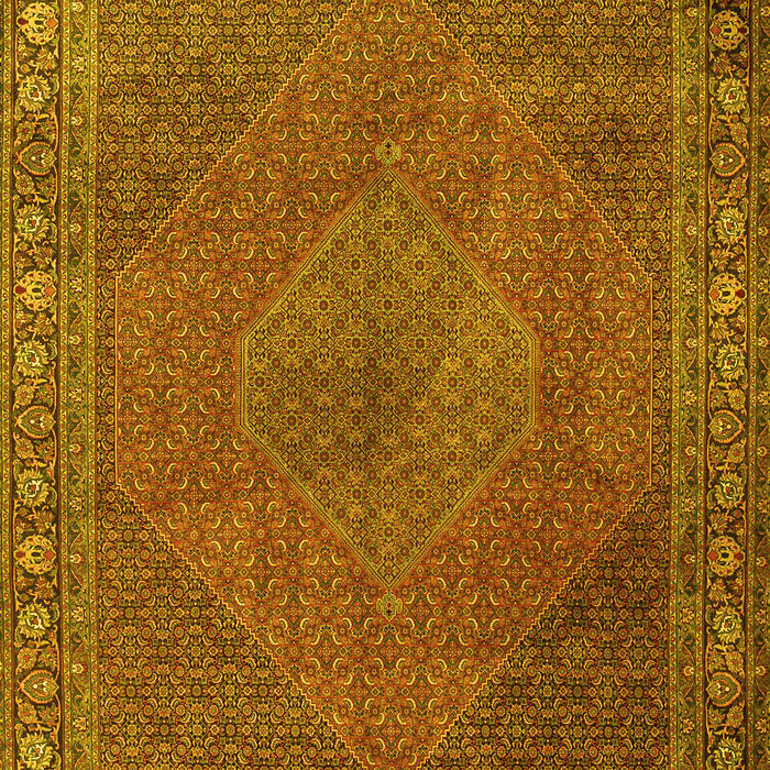 Machine Washable Persian Yellow Traditional Rug, wshtr3492yw