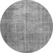 Machine Washable Persian Gray Traditional Rug, wshtr3493gry