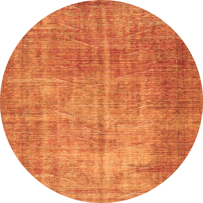 Square Persian Orange Traditional Rug, tr3493org