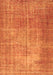 Serging Thickness of Machine Washable Persian Orange Traditional Area Rugs, wshtr3493org