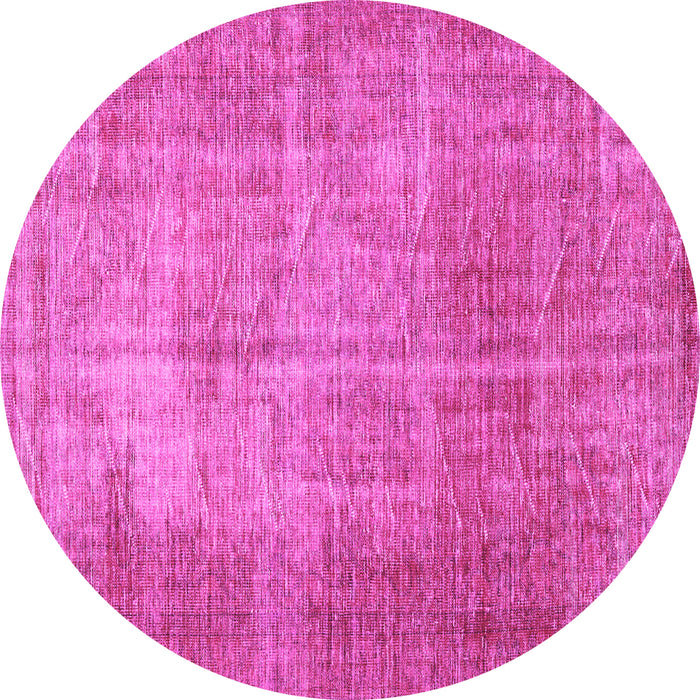 Round Persian Pink Traditional Rug, tr3493pnk