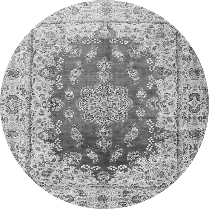 Square Persian Gray Traditional Rug, tr3494gry