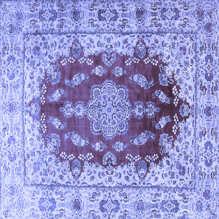 Square Persian Blue Traditional Rug, tr3494blu