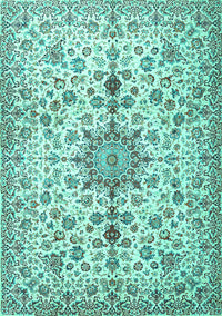 Persian Turquoise Traditional Rug, tr3495turq