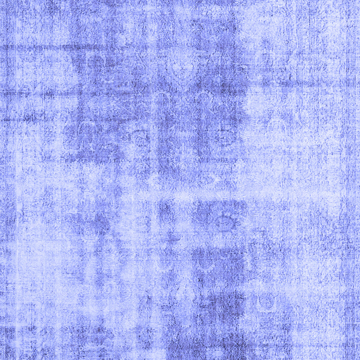 Machine Washable Persian Blue Traditional Rug, wshtr3496blu