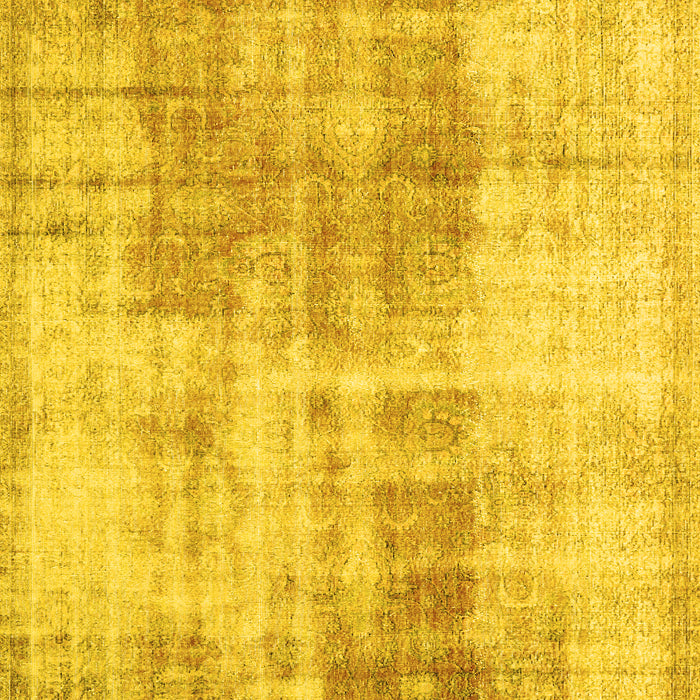 Machine Washable Persian Yellow Traditional Rug, wshtr3496yw