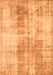 Serging Thickness of Machine Washable Persian Orange Traditional Area Rugs, wshtr3496org