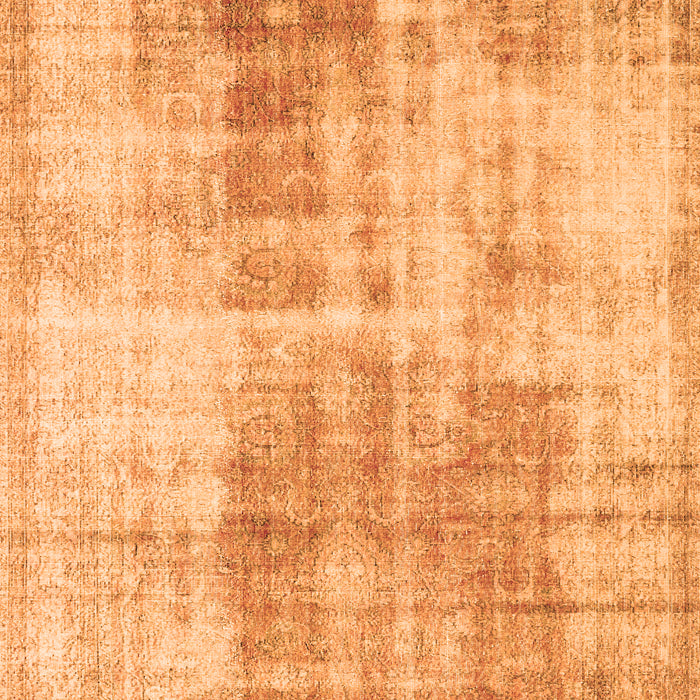 Serging Thickness of Machine Washable Persian Orange Traditional Area Rugs, wshtr3496org