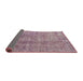 Sideview of Traditional Mauve Taupe Purple Persian Rug, tr3497