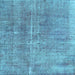 Square Persian Light Blue Bohemian Rug, tr3497lblu