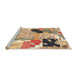 Sideview of Machine Washable Traditional Sienna Brown Rug, wshtr3498