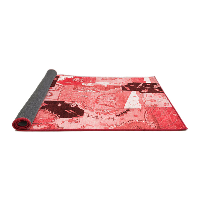 Patchwork Red Transitional Area Rugs