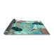 Sideview of Patchwork Light Blue Transitional Rug, tr3498lblu