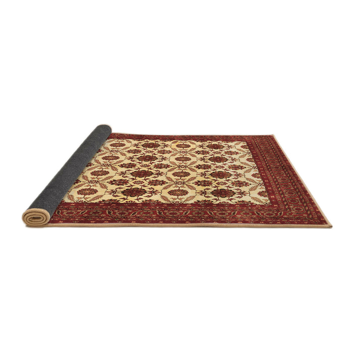 Sideview of Persian Brown Traditional Rug, tr3499brn