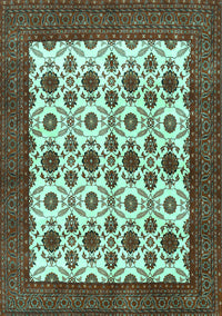 Persian Turquoise Traditional Rug, tr3499turq