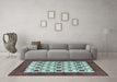 Machine Washable Persian Light Blue Traditional Rug in a Living Room, wshtr3499lblu