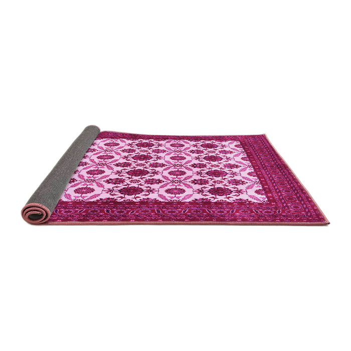 Sideview of Persian Pink Traditional Rug, tr3499pnk