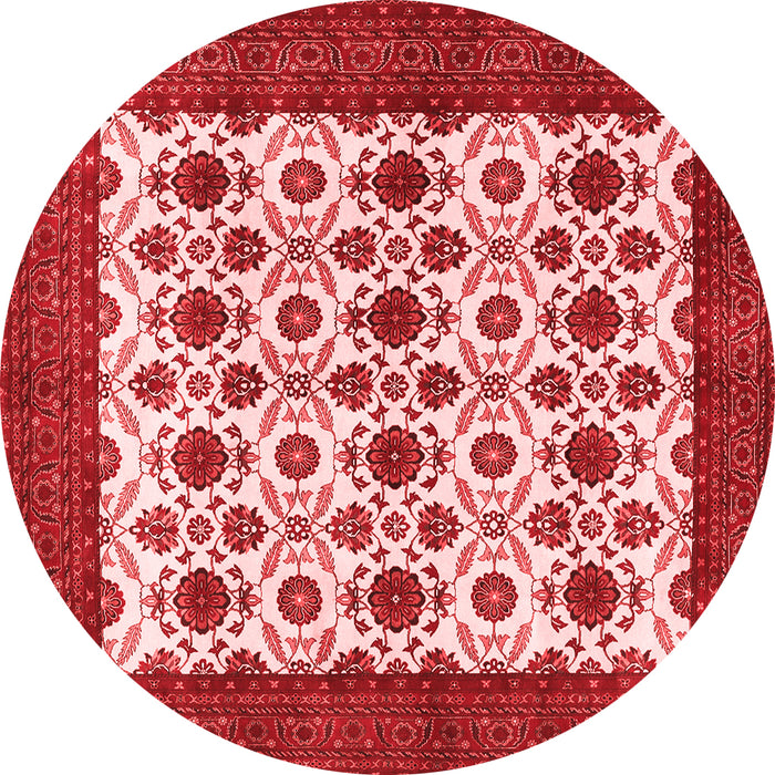 Machine Washable Persian Red Traditional Rug, wshtr3499red