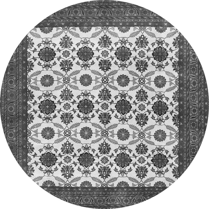 Square Persian Gray Traditional Rug, tr3499gry