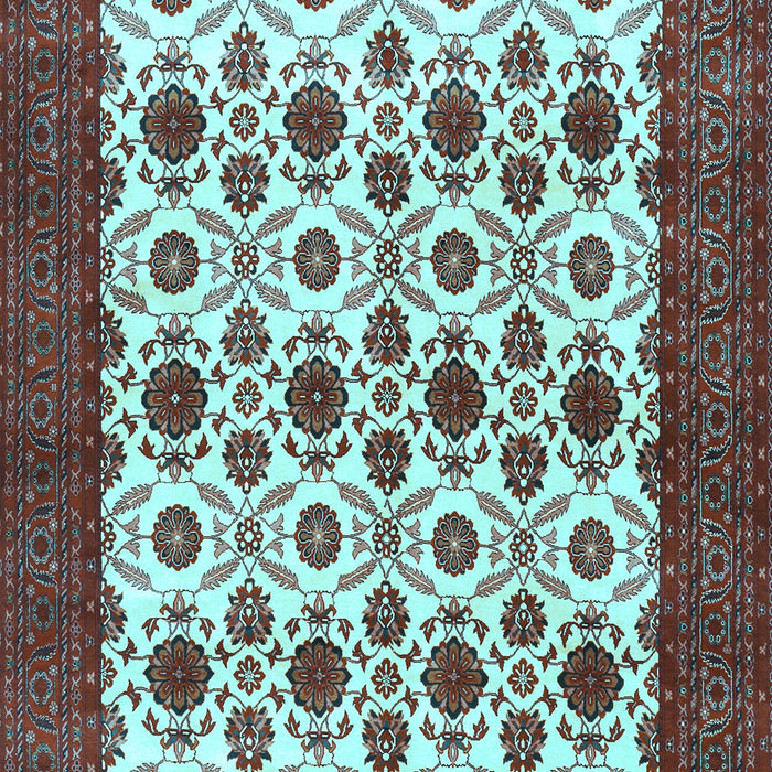 Machine Washable Persian Light Blue Traditional Rug, wshtr3499lblu