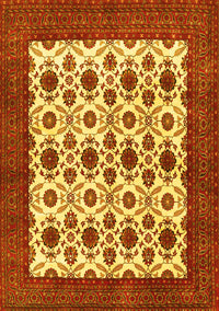 Persian Yellow Traditional Rug, tr3499yw