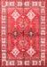 Geometric Red Traditional Area Rugs