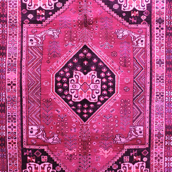 Machine Washable Persian Pink Traditional Rug, wshtr34pnk