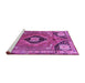 Sideview of Machine Washable Persian Purple Traditional Area Rugs, wshtr34pur