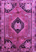 Machine Washable Persian Purple Traditional Area Rugs, wshtr34pur