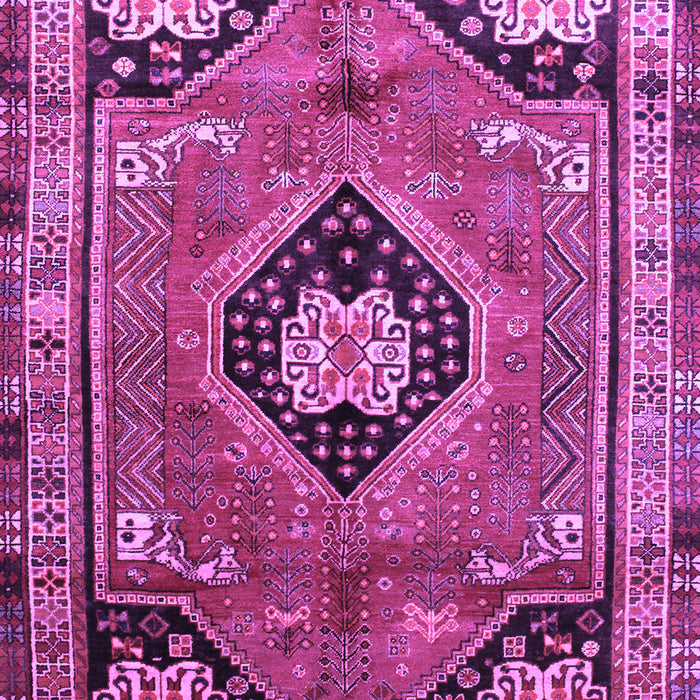Machine Washable Persian Purple Traditional Area Rugs, wshtr34pur