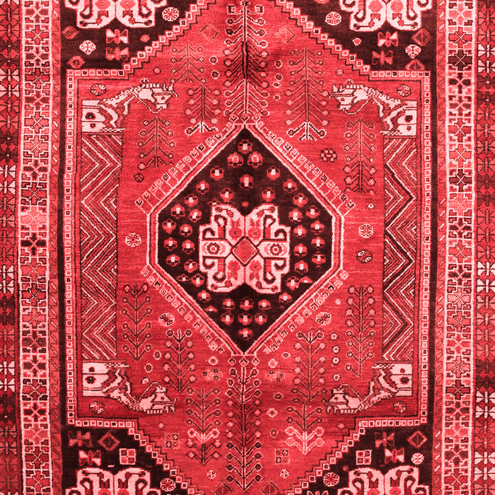 Machine Washable Persian Red Traditional Rug, wshtr34red